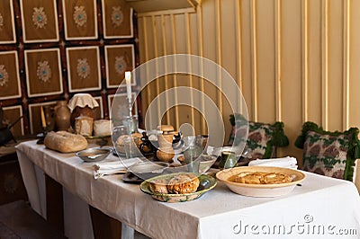 Breakfast table Stock Photo