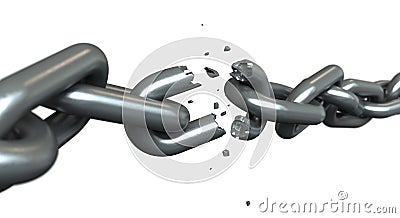 Breaking chains Stock Photo