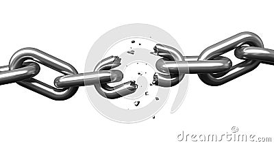 Breaking chains Stock Photo