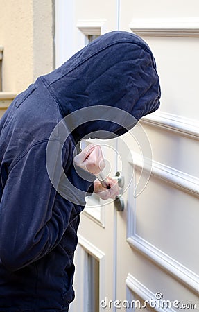 Breaking and Entering Stock Photo