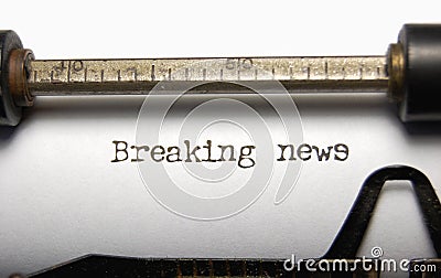 Breaking news Stock Photo