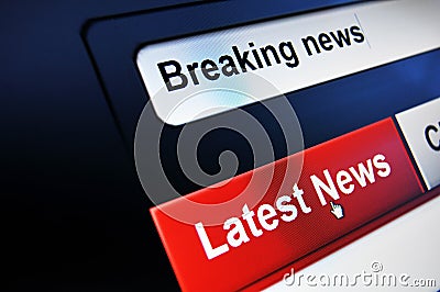 Breaking news Stock Photo