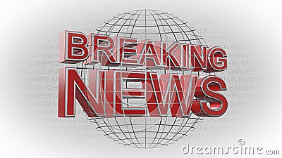 Breaking News - Background Stock Photo