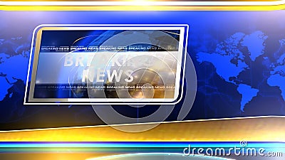 Breaking News Background Studio Blue Stock Video - Video of newscast,  chroma: 165204251