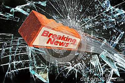 Breaking News. Stock Photo