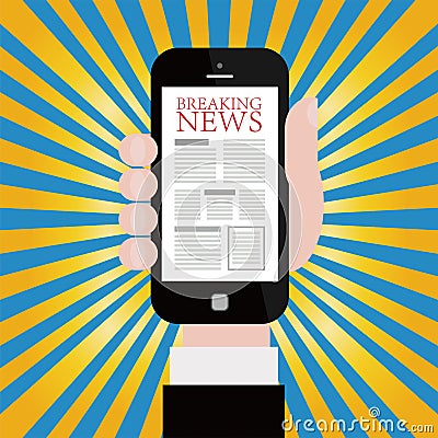 Breaking News Vector Illustration