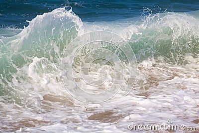 Breaking ocean waves Stock Photo