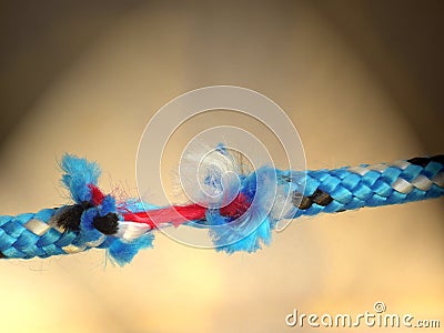 Breaking Rope Stock Photo