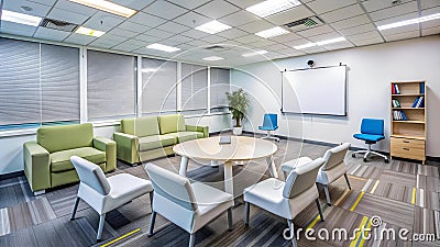 Breakout Room: Encouraging Collaborative Problem-Solving and Teamwork Generative AI Stock Photo
