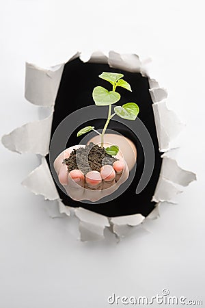 Breakthrough in environment innovation Stock Photo