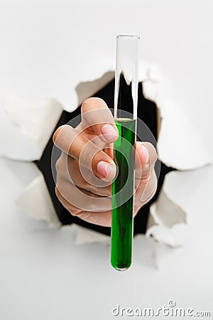 Breakthrough in pharmacy and chemistry Stock Photo