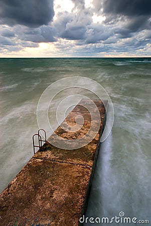 Breakwater Stock Photo