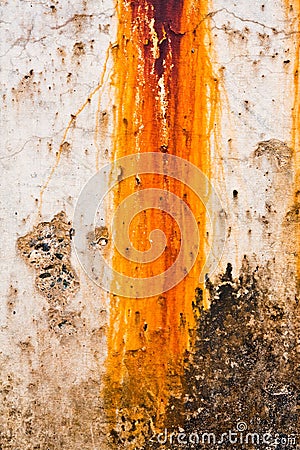 Breakwater Rust Stain Stock Photo