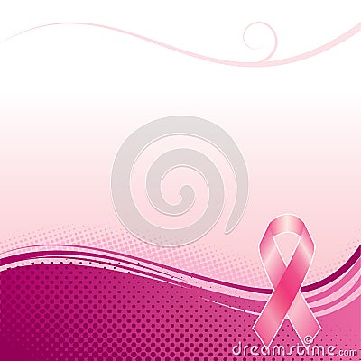 Breast cancer awareness background Vector Illustration