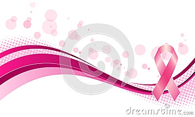 Breast cancer awareness background Vector Illustration