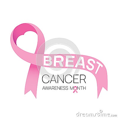 Breast cancer awareness month. concept is observed every october month. Vector illustration.design for poster, banner Vector Illustration