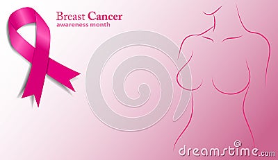 Breast cancer Vector Illustration