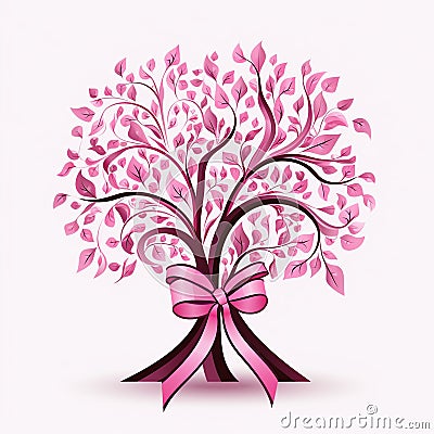 Breast cancer awareness ribbon pin alert pink and teal ribbon zta pink ribbon ribbon pilates blush ribbon bulk Vector Illustration