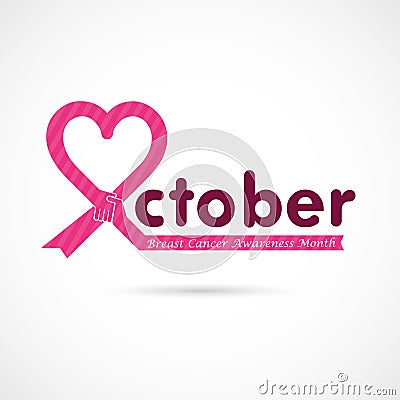 Breast Cancer October Awareness Month Campaign Background.Women Vector Illustration