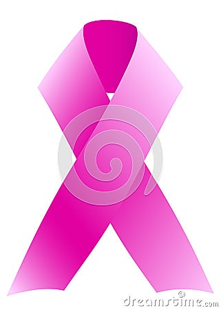 Breast cancer ribbon Vector Illustration