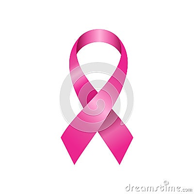 Breast Cancer Ribbon Vector Illustration