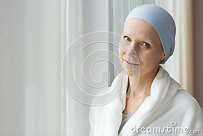Breast cancer survivor Stock Photo
