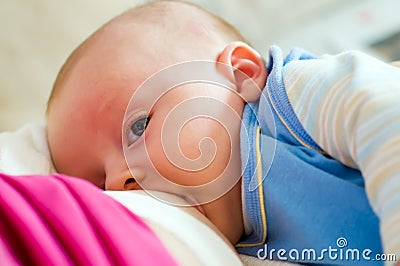 Breast feeding Stock Photo