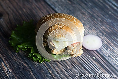 Stock photo of Zinger burger Stock Photo