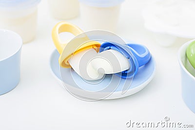 Breast Milk Popsicles for Infants Stock Photo