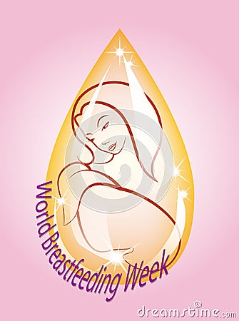 Breastfeeding Vector Illustration