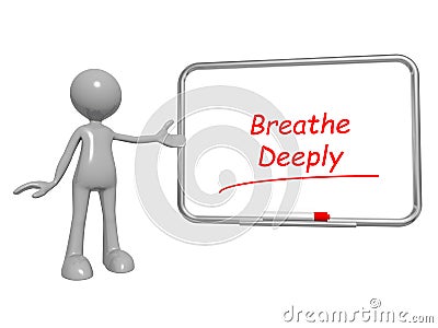 Breathe deeply on board Stock Photo