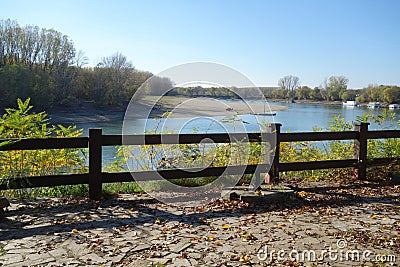 Breathing in November on Borcea`s arm Stock Photo