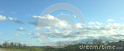 Beautiful blue skies Stock Photo