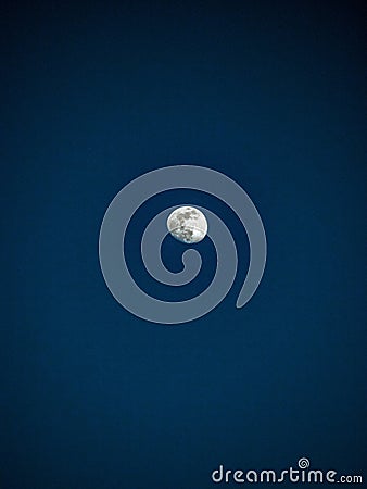 Breathtaking shot of the mystic moon shining in the night - great for wallpapers Stock Photo