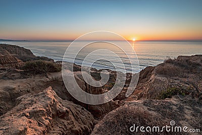 Razor Point at Sunset Stock Photo