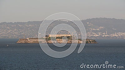 Breathtaking view of San Francisco Island, with its iconic castle perched atop a hill Stock Photo