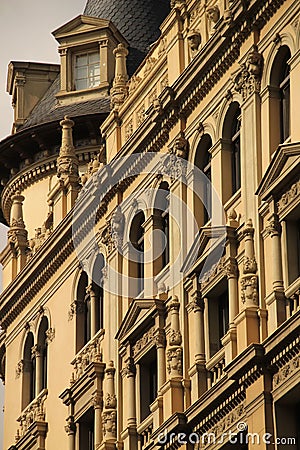 Breathtaking view of a stunning architecture in Barcelona, Spain. Editorial Stock Photo