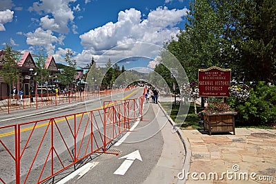 Downtown Breckenridge, Colorado - 4th of July Editorial Stock Photo