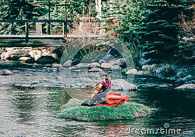 Breckenridge Colorado Wave Art weekend Editorial Stock Photo