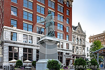 Breckinridge statue in Lexington Editorial Stock Photo