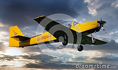 Breighton, Selby, Yorkshire, UK, May 2023. Aerobatic light aircraft, Editorial Stock Photo