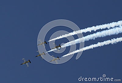 Breitling jets at Sun n Fun Fly-In Editorial Stock Photo