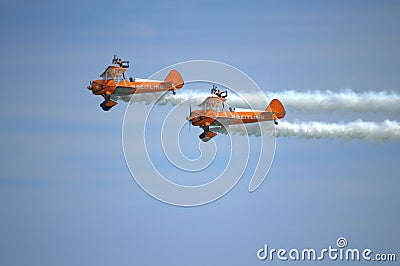 Breitling Wingwalkers Eastbourne Airshow UK Editorial Stock Photo