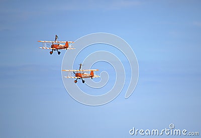 Breitling Wingwalkers Eastbourne Airshow UK Editorial Stock Photo