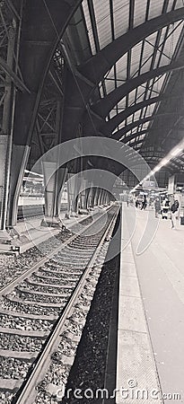 Bremen Train Black And White Aesthetic Wallpaper Editorial Image