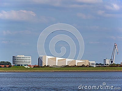 Exterior view of the Fraunhofer Institute for Wind Energy Systems IWES, Bremerhaven, Editorial Stock Photo