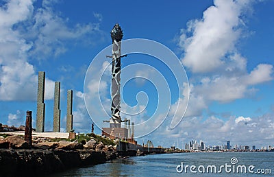 Brennand sculptures in Recife Pernambuco Brazil Editorial Stock Photo