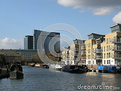 Brentford Marina in London, United Kingdom, Editorial Stock Photo