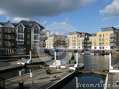 Brentford Marina in London, United Kingdom, Editorial Stock Photo