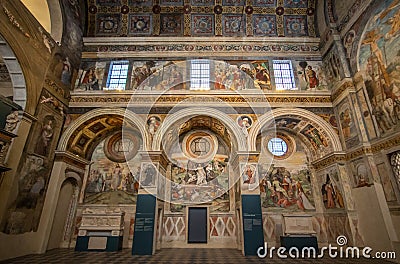 Brescia Old Town, Italy. Unesco World Heritage Site Editorial Stock Photo